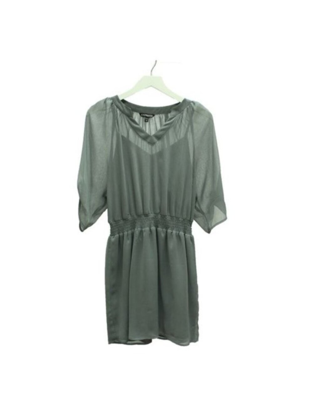 Express Grey Shimmer Dress